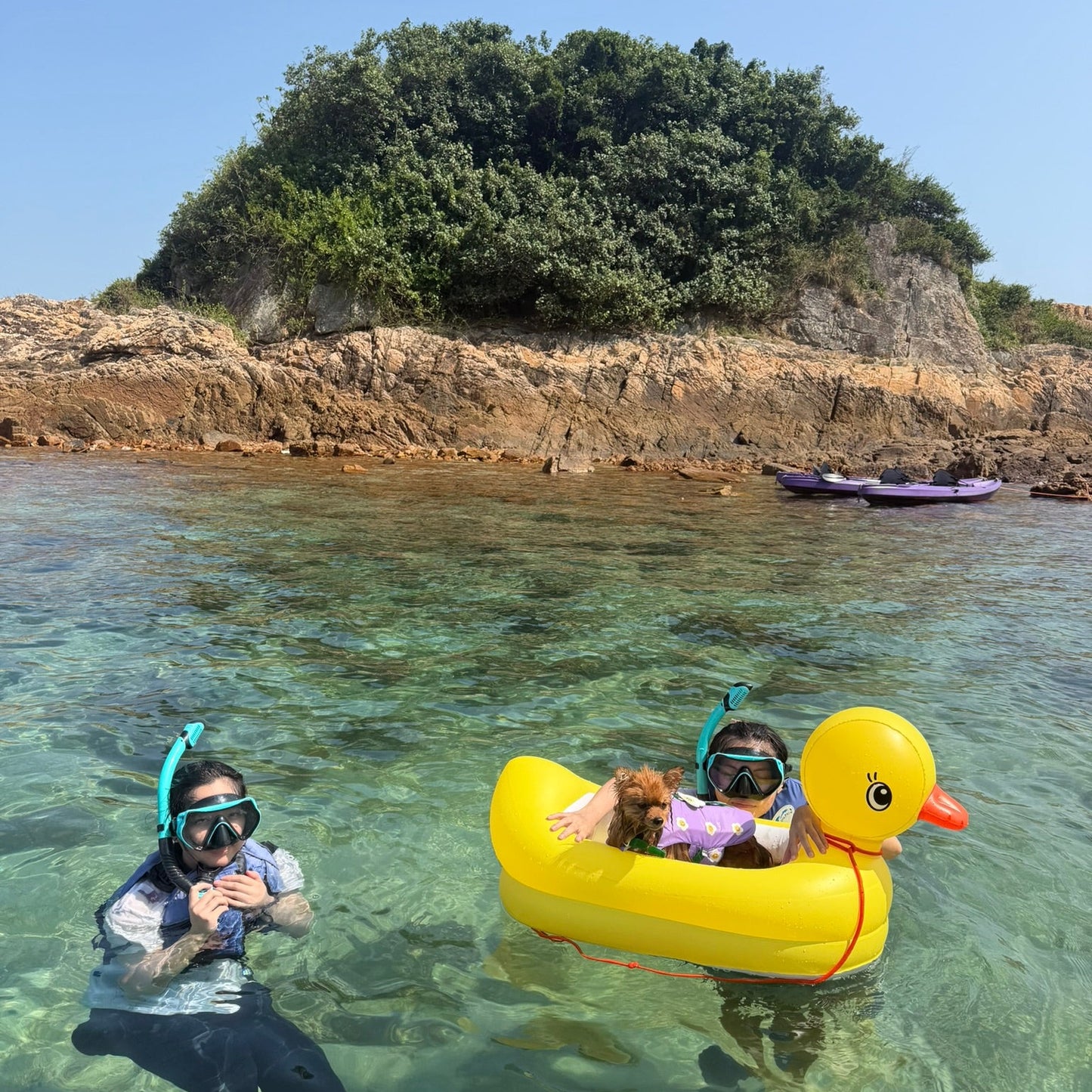 綠蛋島獨木舟浮潛